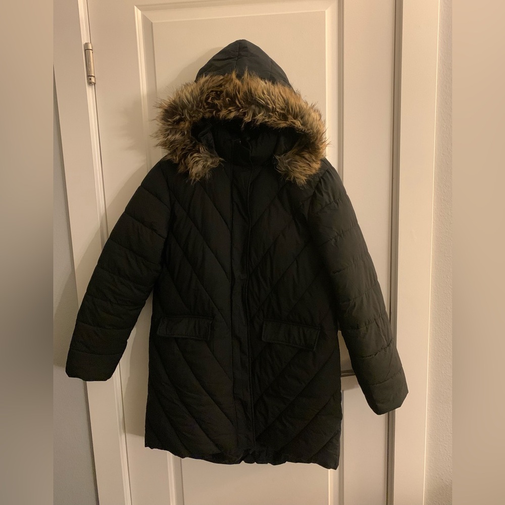 Maurices Long Black Puffer Coat